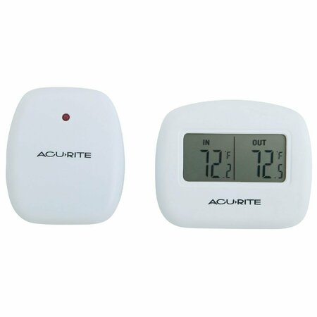 ACURITE 2-1/2in. Receiver, 2-1/2in. Sensor  Wireless Indoor & Outdoor Thermometer 00782A3